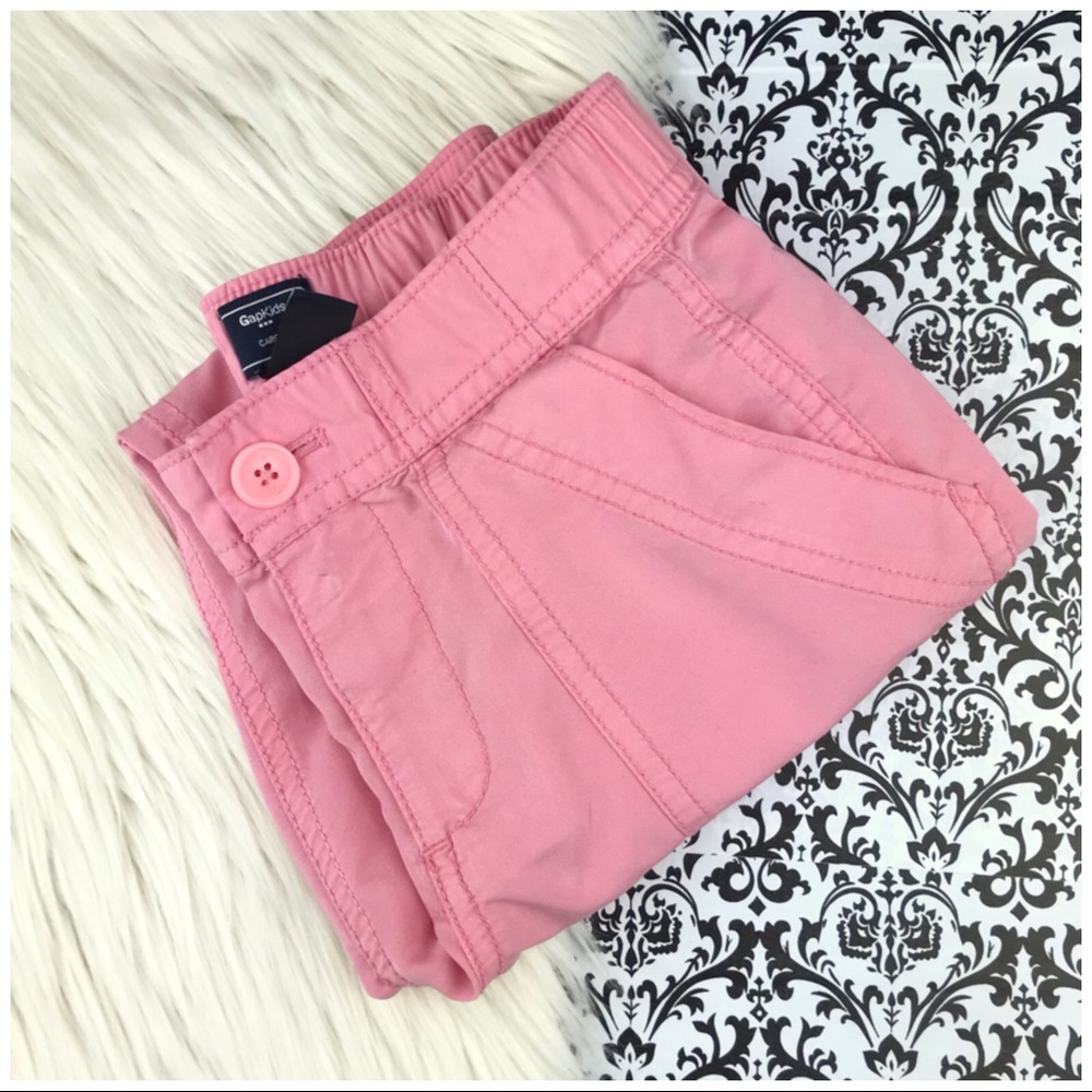 GAP kid’s : Girl’s : size : 7 : lightweight pink barbiecore utility cargo pants